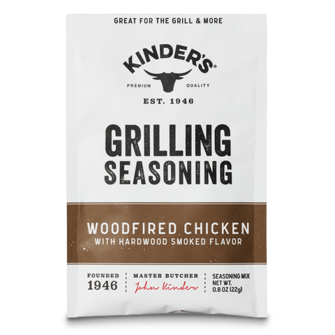 Woodfired Chicken Grilling Seasoning, 0.8 oz - Kinder's Sauces & Seasonings