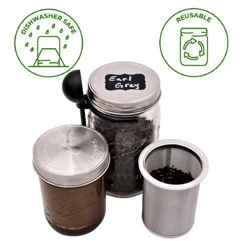 Cold Brew Coffee and Tea Maker Stainless Steel Filter Kit: Half-gallon - Mason Jar Lifestyle