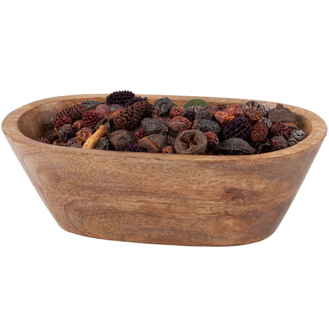 Oval Wood Bowl - Primitives by Kathy