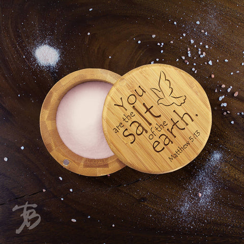 Salt Box: "Salt of the Earth" Engraved - Totally Bamboo