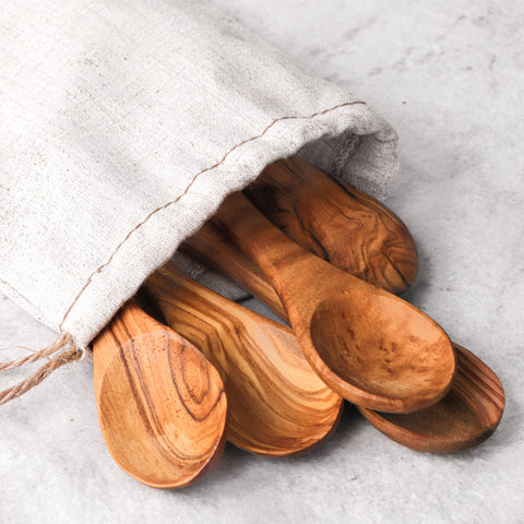 Mini Olive Wood Spoons, 5.1" – ArtisRaw