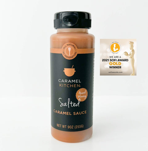 Salted Caramel Sauce, 9 oz - Caramel Kitchen