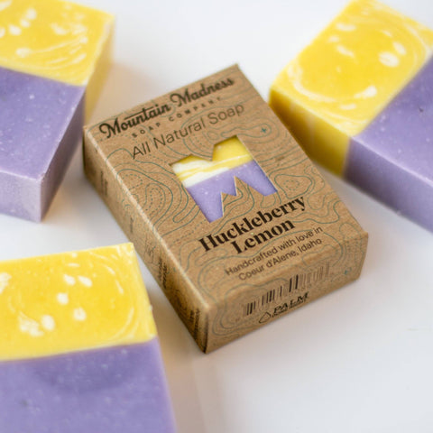Huckleberry Lemon Bar Soap - Mountain Madness Soap Co.