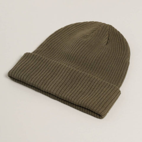 Dark Brown Unisex Cotton Knitted Beanies: One Size - Fashion City