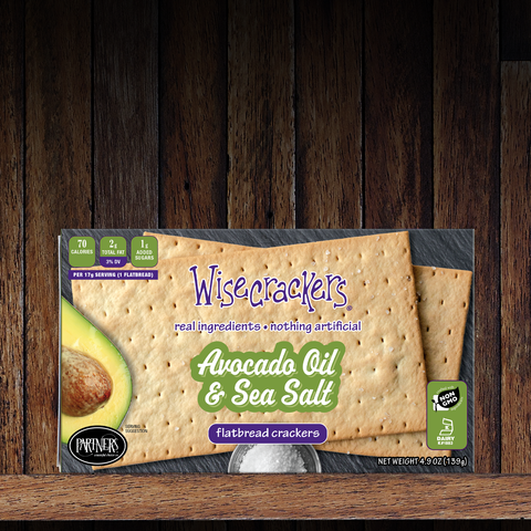 Avocado Oil & Sea Salt Flatbread Crackers - Partners Crackers