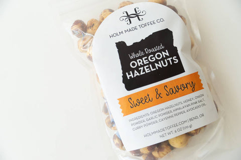Whole Roasted Oregon Hazelnuts - Sweet and Savory - Holm Made Toffee Co.