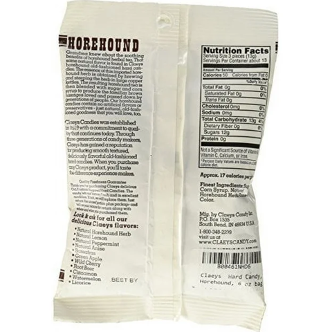 Claeys Horehound - Old Fashioned Hard Candies - Candy Barn Express