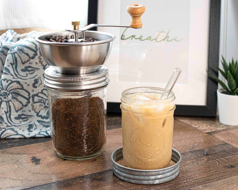 Coffee and Spice Grinder Lid for Mason Jars - Mason Jar Lifestyle