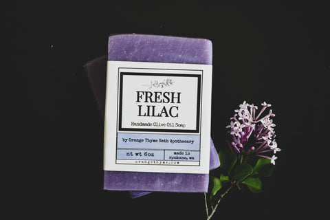Fresh Lilac - Olive Oil Soap - Orange Thyme Bath Apothecary
