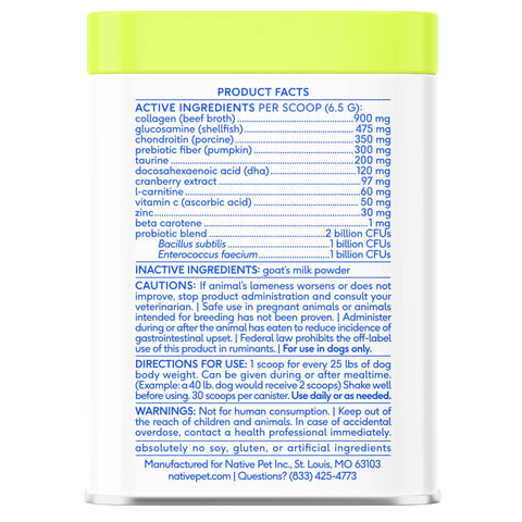 The Daily Powder Supplement, 11-in-1 Multivitamins for Dogs: 7oz - Native Pet
