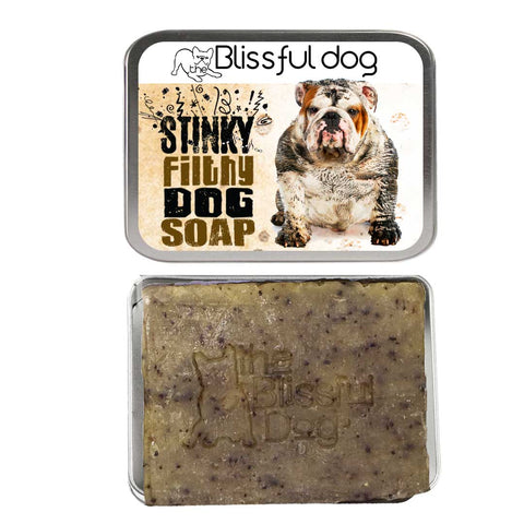 Stinky Filthy Dog Soap for Your Filthy Animal, 3.5-4 oz bar - The Blissful Dog