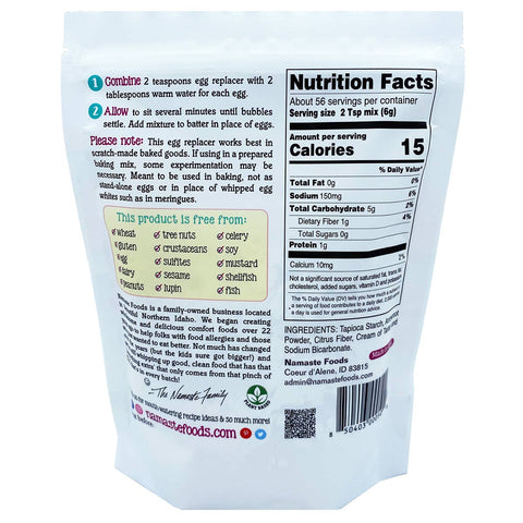 Egg Replacer, 12 oz - Namaste Foods