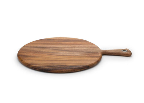 Ironwood Round Provencale Paddle Board, Acacia, 12" x 16" - Fox Run Brands