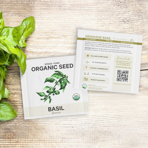Organic 5 Herb Seed Collection - Non-GMO - Spade To Fork