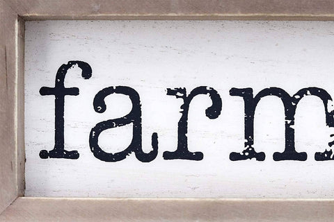 Farm Fresh Solid Pine Wood Sign - Paris Loft Inc
