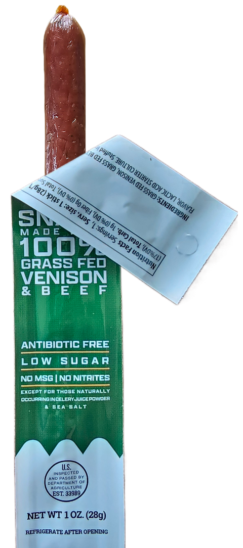 Grass Fed Beef Snack Sticks, 1 oz - APEX Wild Game