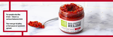 Red Pepper Relish, Hot, 12 oz - Fourth Creek Food Co.