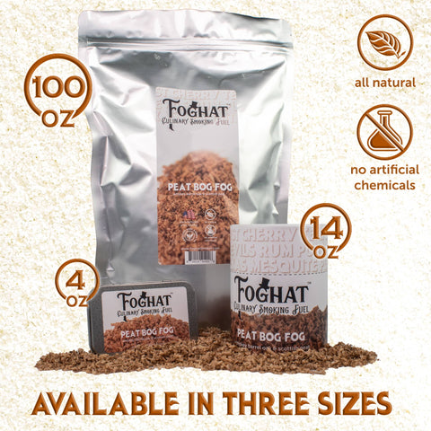 Foghat Culinary Smoking Fuel: Peat Bog Fog, 4oz - ThousandOaksBarrelCo.