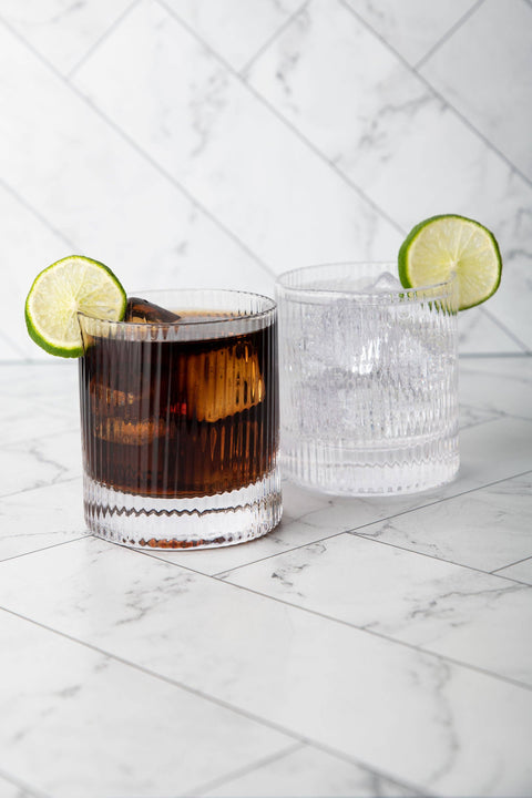 Vintage Straight Line Tumbler, 10 oz (Set of 2) - Lemonsoda