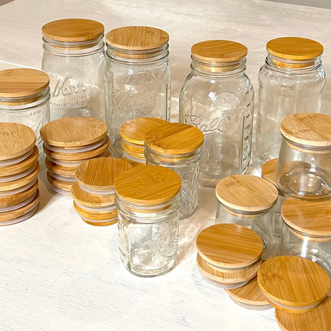Bamboo Mason Jar Lid, Standard Mouth - Bamboo Switch