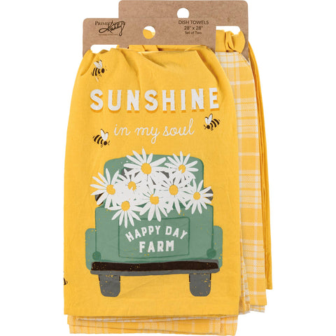 Happy Day Farm Kitchen Towel Set - Primitives by Kathy