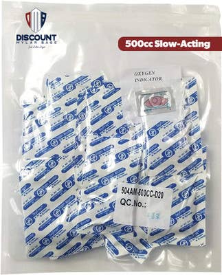 Slow-Acting 500cc Oxyfree Oxygen Absorbers, 20-Pack - ShieldPro