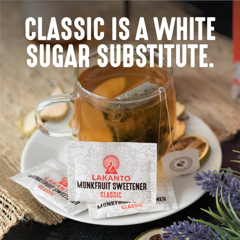 Classic Monk Fruit Sweetener Packets, 30 Count - Lakanto