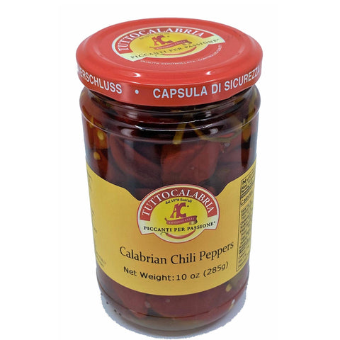 TuttoCalabria Whole Calabrian Chili Peppers | 10 oz.: Single jar (10 oz) - Wholesale Italian Food