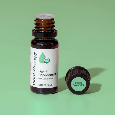 Organic Peppermint Essential Oil, 10 ml - Plant Therapy