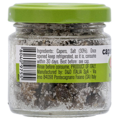 Fratelli D'Amico Capers in Salt #10, 2.5oz - Wholesale Italian Food