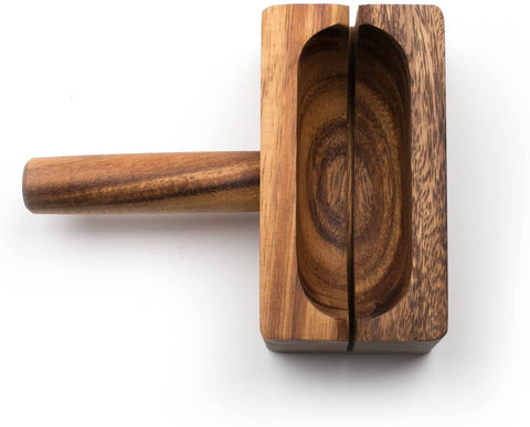 Ironwood Bagel Miter, Acacia Wood, 7" x 5.5" x 2.5" - Fox Run Brands