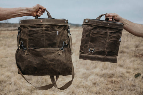 Harvesting & Gathering Bag- Waxed Canvas: Dark Khaki - Barebones
