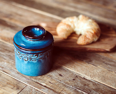 Butter Bell Crock - Antique Denim Blue - The Original Butter Bell® Crock