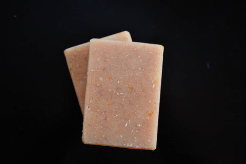 Lemon Scrub - Olive Oil Soap with Oats - Orange Thyme Bath Apothecary