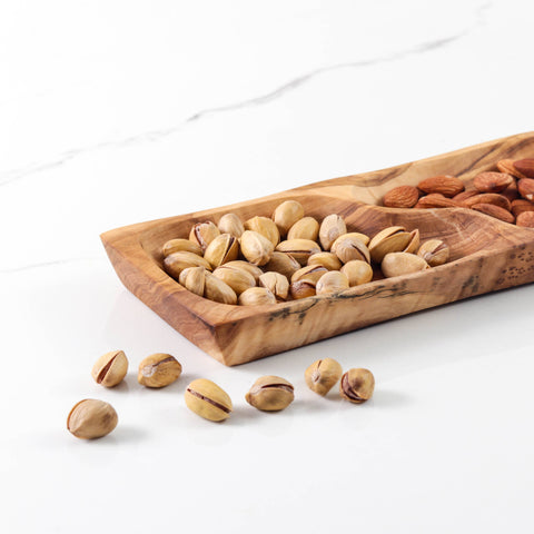 Olive Wood Divided Serving Platter, 9" - ArtisRaw