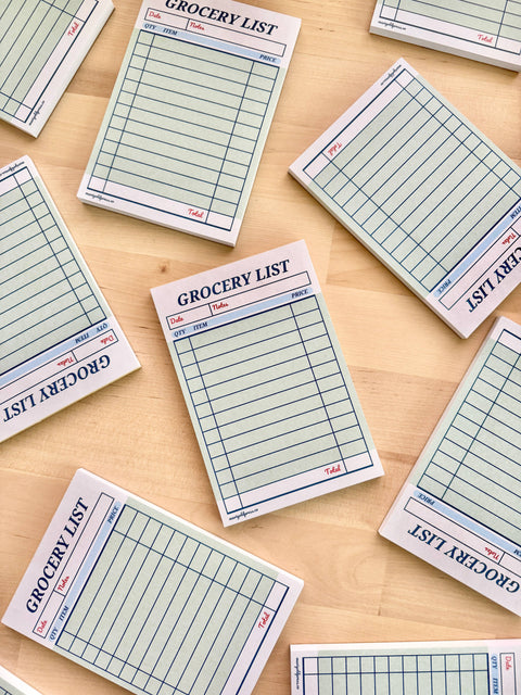 Guest Check Notepad Grocery List - Marigold Press