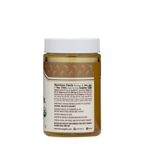 Organic Refined Coconut Oil, 14 Fl Oz - La Tourangelle