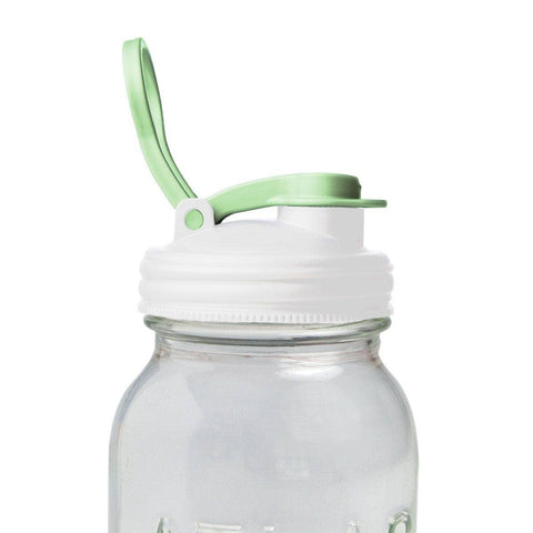 Mason Jars Lid POUR Carry Loop - Black / Wide Mouth - reCAP Mason Jars