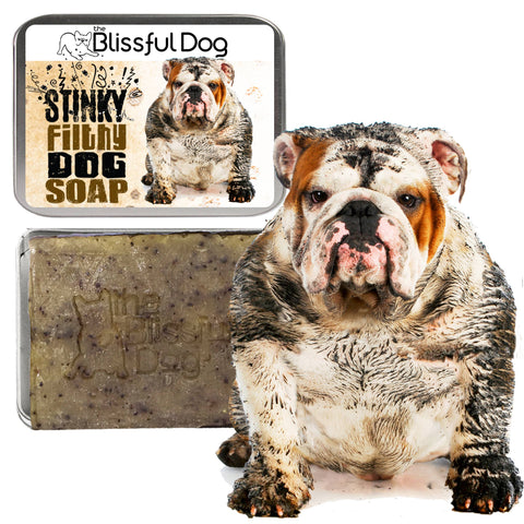 Stinky Filthy Dog Soap for Your Filthy Animal, 3.5-4 oz bar - The Blissful Dog