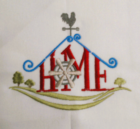 Farmhouse Themed Tea Towels: Support Your Local Farmer - Red Mitten