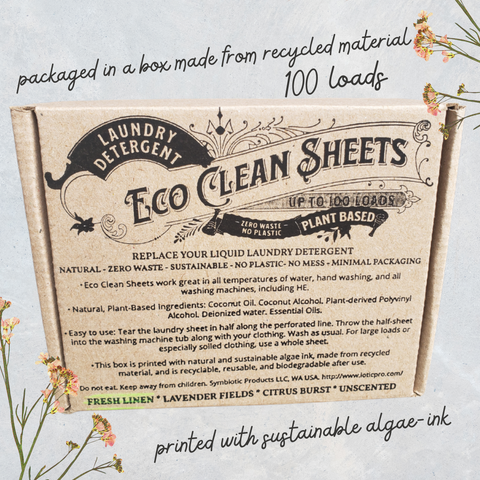 Laundry Detergent Sheets, 100 Sheets - Symbiotic Products LLC