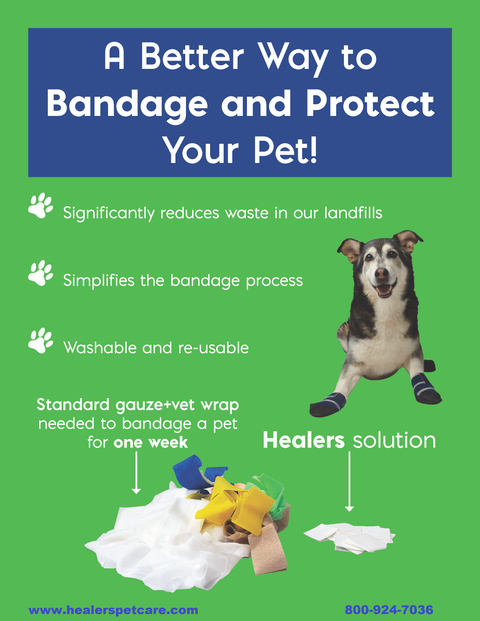 Healers Medical Booties: LG - Healers PetCare