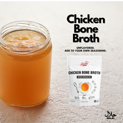 Chicken Bone Broth Powder, 16 oz - Hearthy Foods