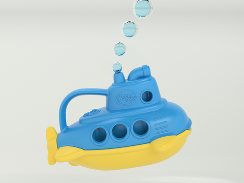 Bubbling Submarine, 2 Pack - Green Toys