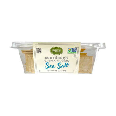 Sourdough Sea Salt Flatbread Crackers - Partners Crackers