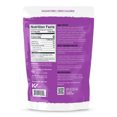 Baking Monk Fruit Sweetener with Erythritol, 1 lb - Lakanto