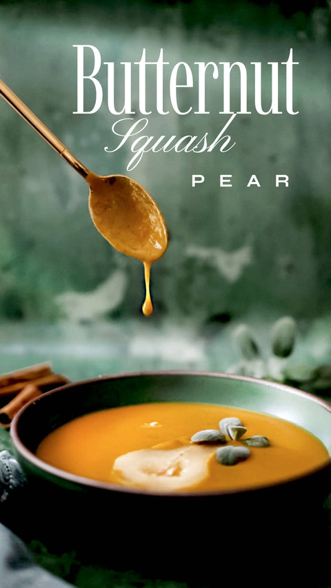 Butternut Squash Pear Soup 16 oz - 18 Chestnuts Soups