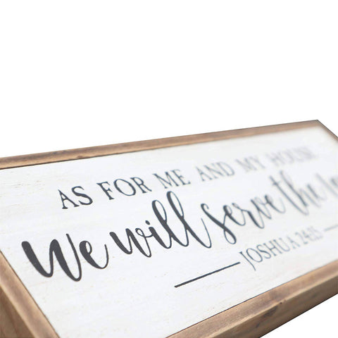 Small As for Me and My House Wood Bible Verse Sign - Paris Loft Inc