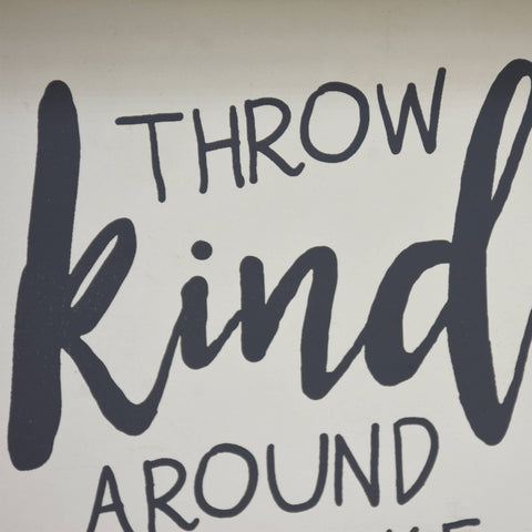 Wood Framed Wall Sign "Throw Kindness Around like Confetti", 10 x 8 in - Paris Loft Inc