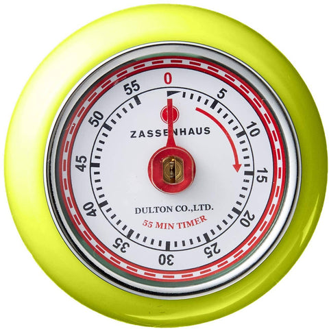 Retro Kitchen Timer, Kiwi, 2.75” x 1.25" - Frieling USA